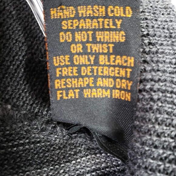 Metropolitan by Lord & Taylor Men’s Size L Italian Merino Wool Gray Sweater LS - Picture 7 of 8